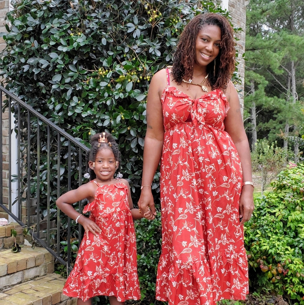 NWT Crimson Floral Print Cami Dress - Girls